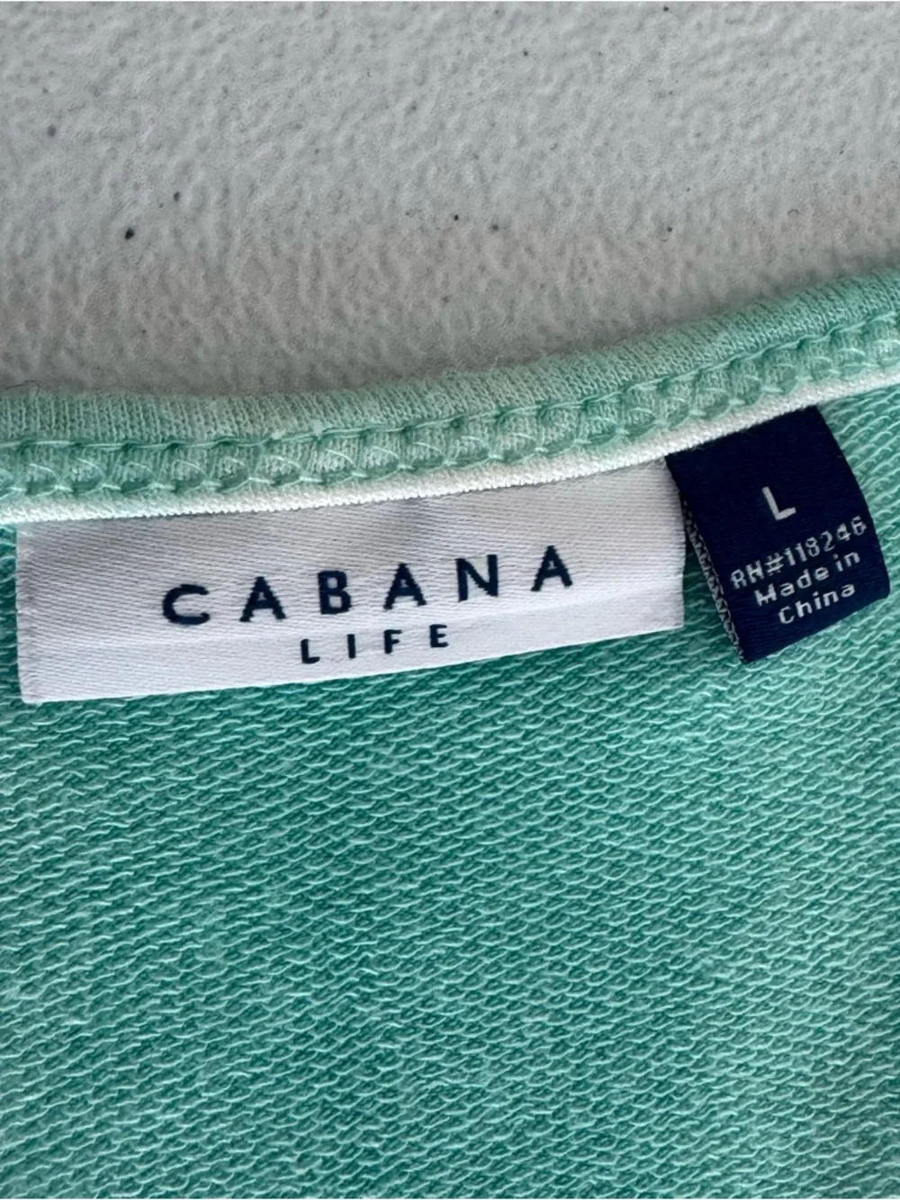 Cabana Life Aqua Tie-Dye Dress Relaxed Covering Up UPF 50+ Size L
